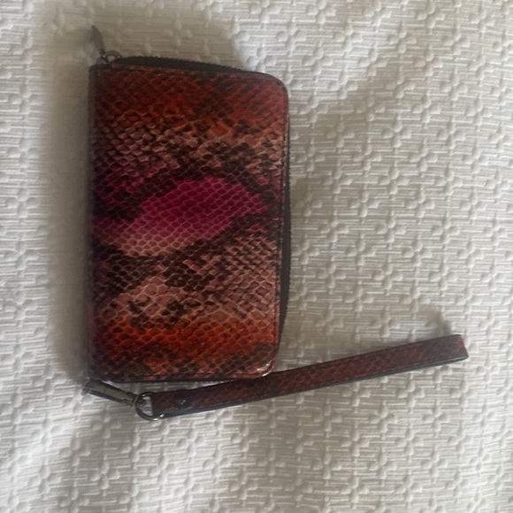 Armani Exchange- leather wristlet - Picture 2 of 3